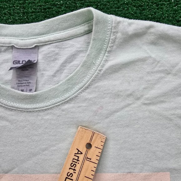 Harry Styles Tshirt Mens Medium Light Green Short Sleeve Love on Tour Concert - Picture 4 of 11